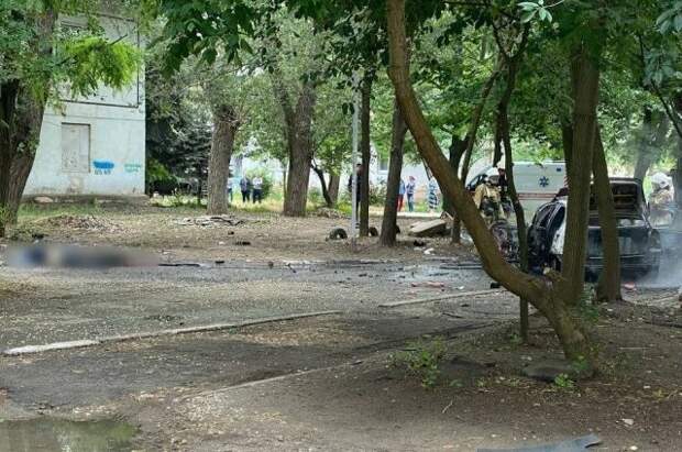 В сети появилось фото с места теракта в Херсоне