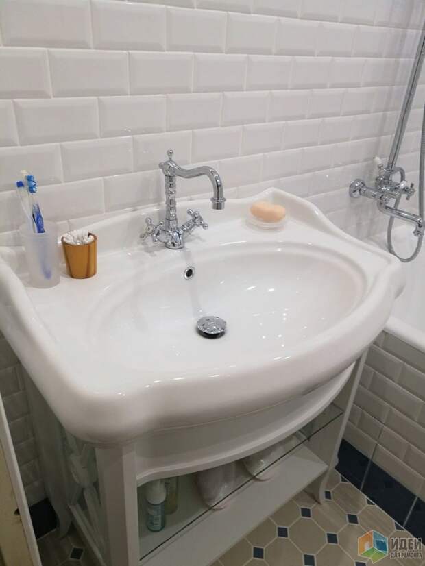 Маленькая ванная в ретро стиле (часть 2)