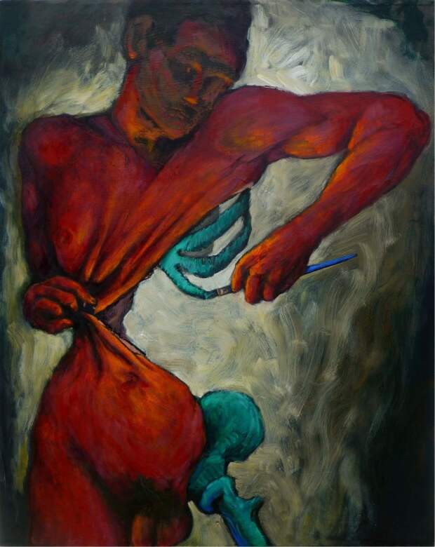 Неровные черты и тёплые цвета. Hank Mattson Hank Mattson