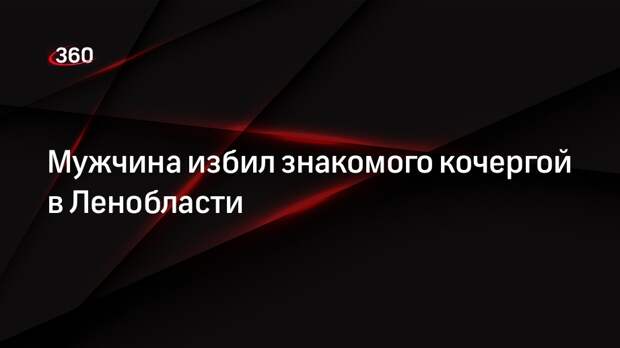 Мужчина избил знакомого кочергой в Ленобласти
