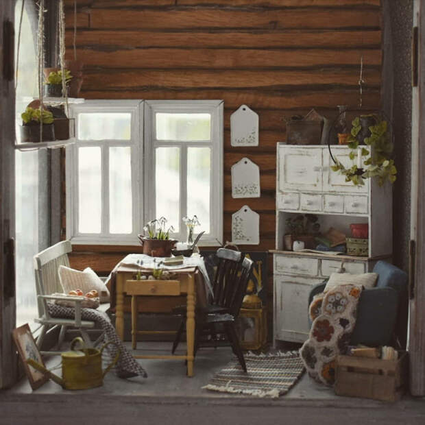 Финская художница создает дома мечты... в миниатюре, фото № 3