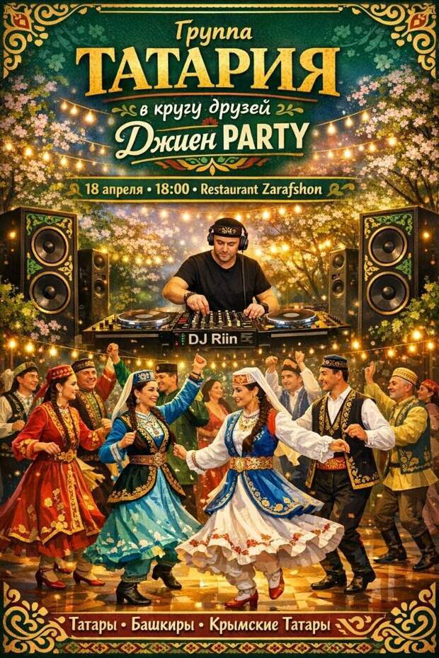 Ташкентта «Җыен Party» дип аталган татарча дискотека була