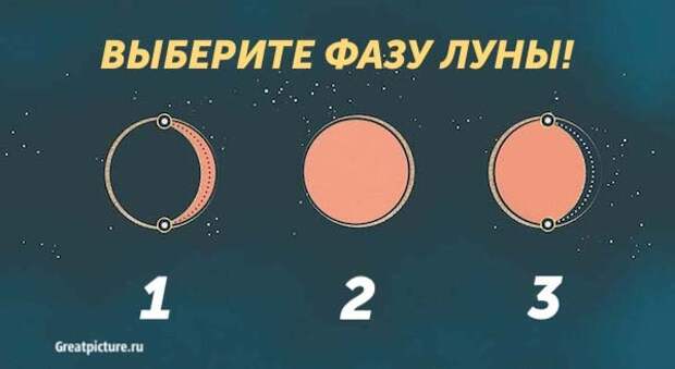 Выберите фазу Луны и узнайте, какие у вас экстрасенсорные способности!1