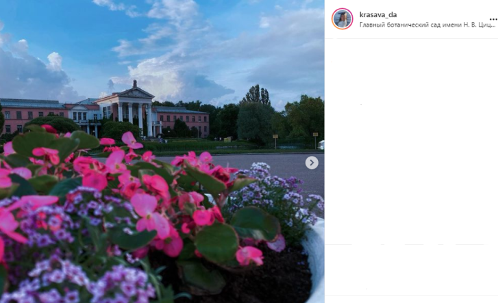 Фото дня: вечер в Ботаническом саду