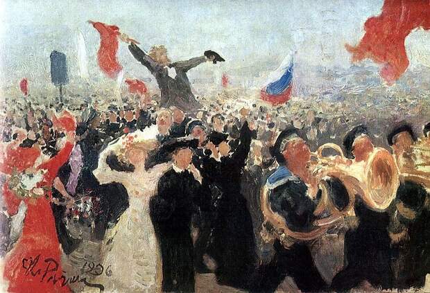 800px-Demonstration_on_October_17,_1905_by_Ilya_Repin_(adumbration_1906)