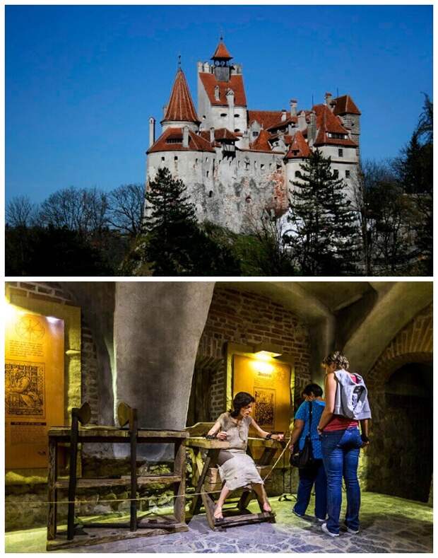 Замок Бран представляют лже-замком бессмертного вампира графа Дракулы (Румыния).
