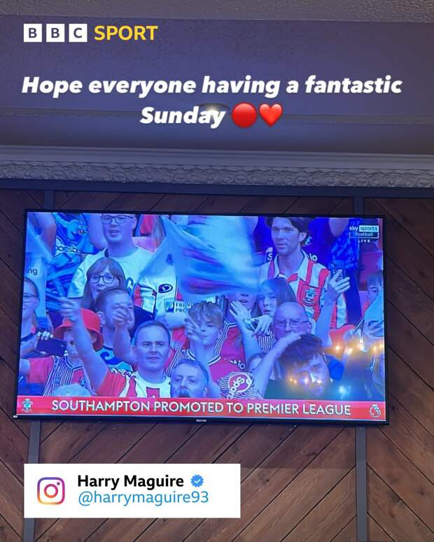 «Надеюсь, у всех фантастическое воскресенье  ❤». Магуайр выложил фото телевизора после поражения «Лидса» в финале плей-офф Чемпионшипа