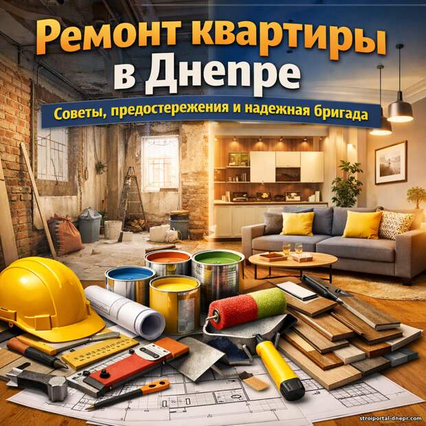 Ремонт квартиры в Днепре: советы, предостережения и надежная бригада