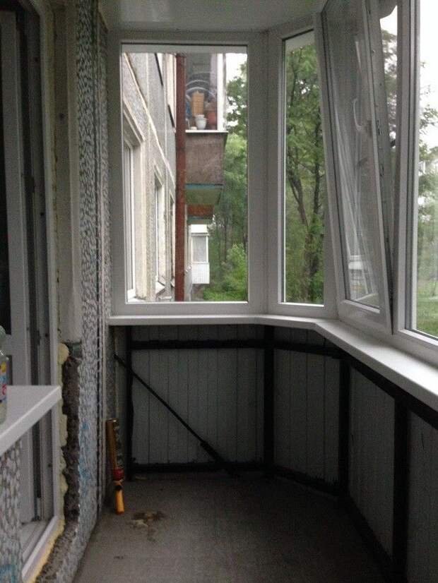 Пристройка балкона на 1-ом этаже с нуля