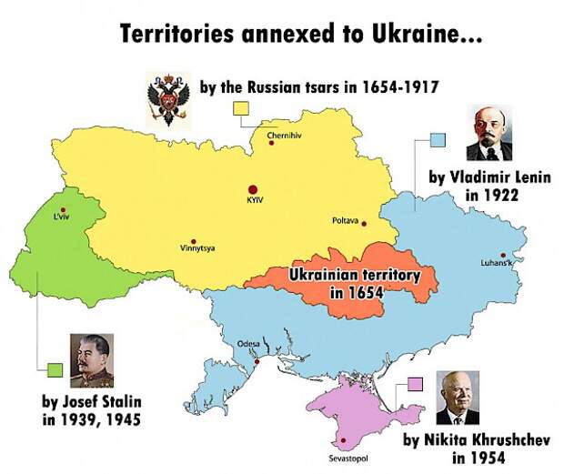 Territoires annexés par l&apos;Ukraine