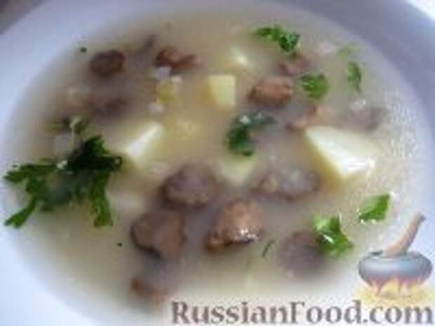 Фото к рецепту: Суп грибной постный с пшеном