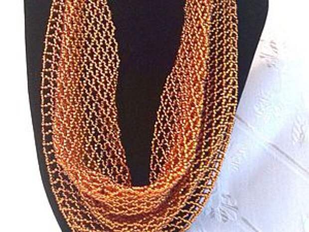 Плетение косынки из бисера снизу вверх | Ярмарка Мастеров - ручная работа, handmade Плетение косынки из бисера снизу вверх | Ярмарка Мастеров - ручная работа, handmade