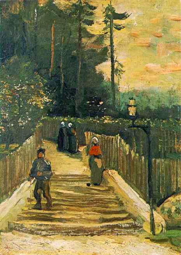 Sloping Path in Montmartre, 1886. Винсент Ван Гог (1853-1890)