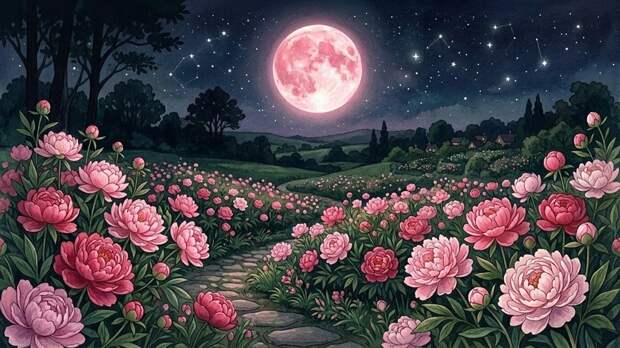 «Розовое» полнолуние: чего ждать от Луны в Весах и как провести этот день