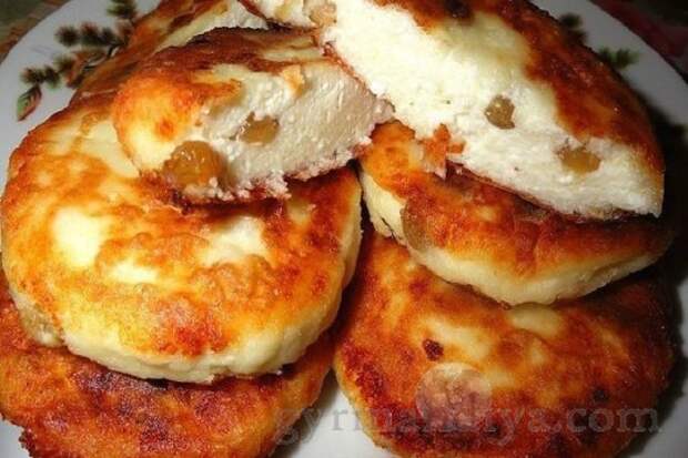 Сырники с изюмом