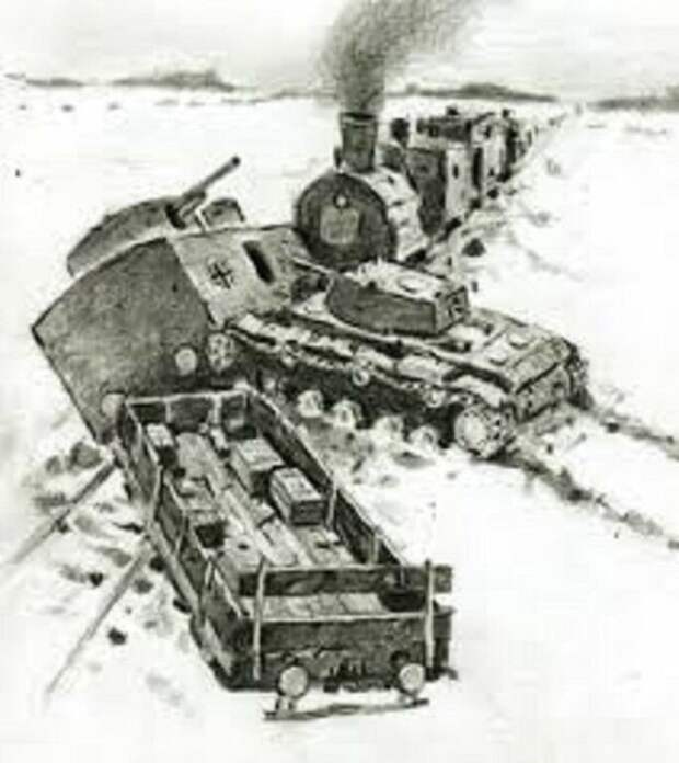 Подвиг Великая Отечественная война, бронепоезд, т-34, таран