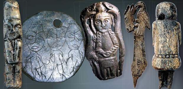 Бронзовые находки у Салехарда. У некоторых - скифский стиль.