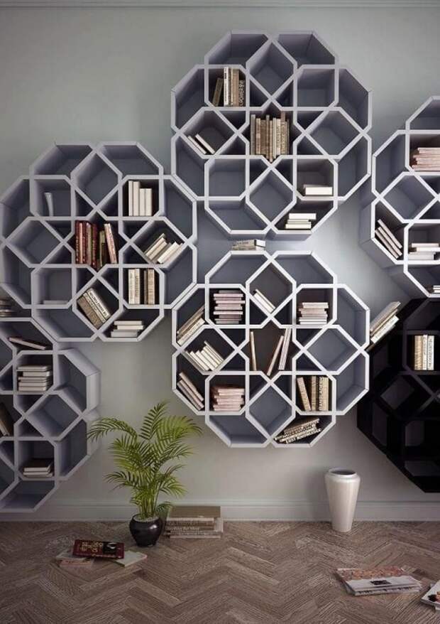 Книги в интерьере