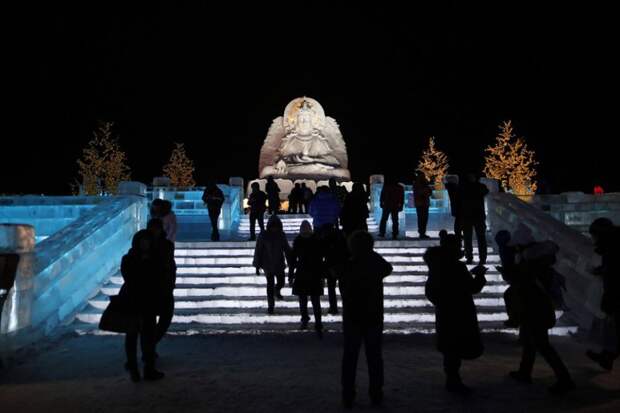 Ледяное королевство в Харбине Ледяная  скульптура, факты