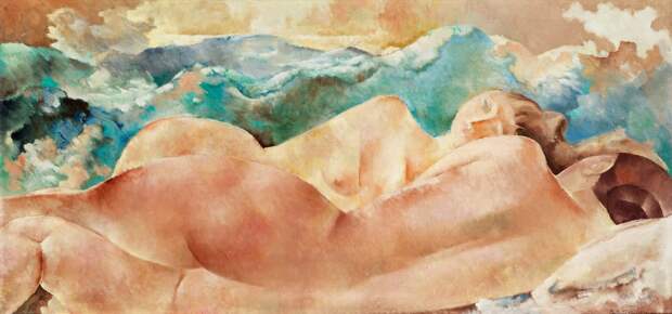 1922_Две обнаженных у озера (Two naked at the lake)_50 х 104_х.,м._Частное собрание.jpg 1922_Две обнаженных у озера (Two naked at the lake)_50 х 104_х.,м._Частное собрание.jpg