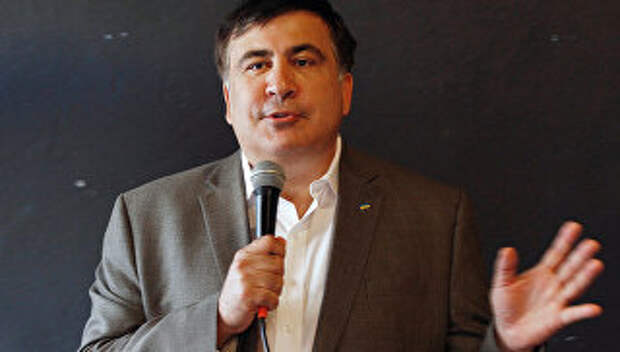 Михаил Саакашвили встречается с гражданами Украины в Варшаве. Архивное фото