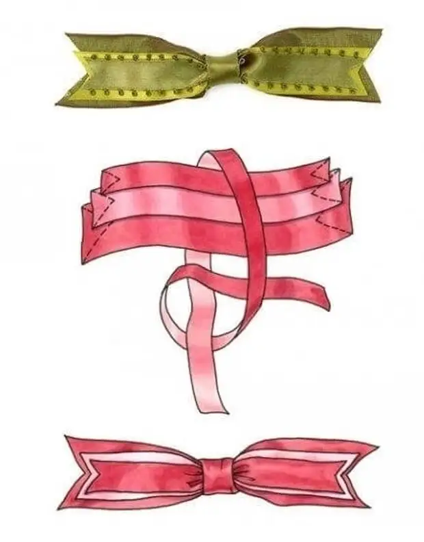 Французский бант схема