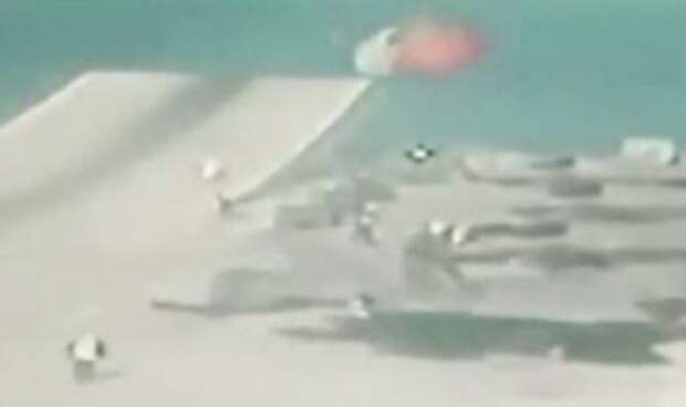 Падение F-35 при взлете с авианосца "Куин Элизабет"