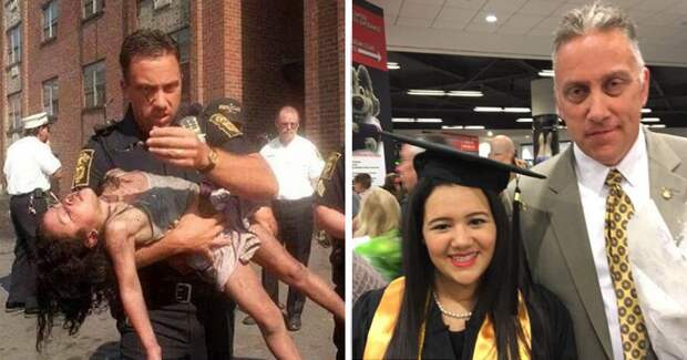 Полицейского пригласили на выпускной спасенной им девочки выпускной, полицейский, спасение
