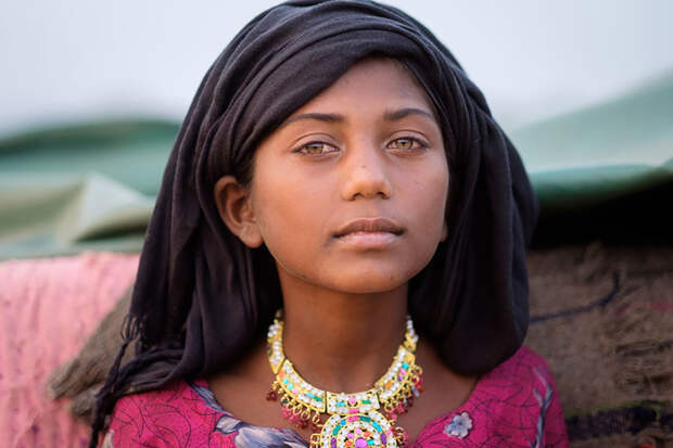 Молодая женщина племени Кальбелия из Индии