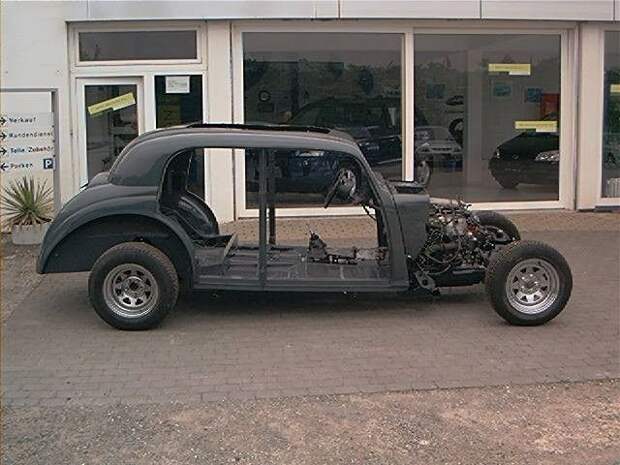 Hot Rod на базе раритетного Mercedes 170S (11 фото)