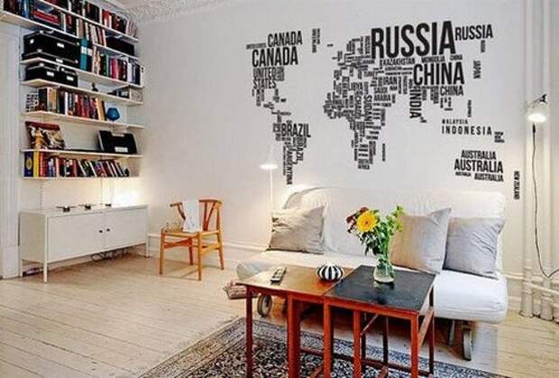 Лаконичная красота каллиграфии в виде карты, WallStikersDecal Лаконичная красота каллиграфии в виде карты, WallStikersDecal