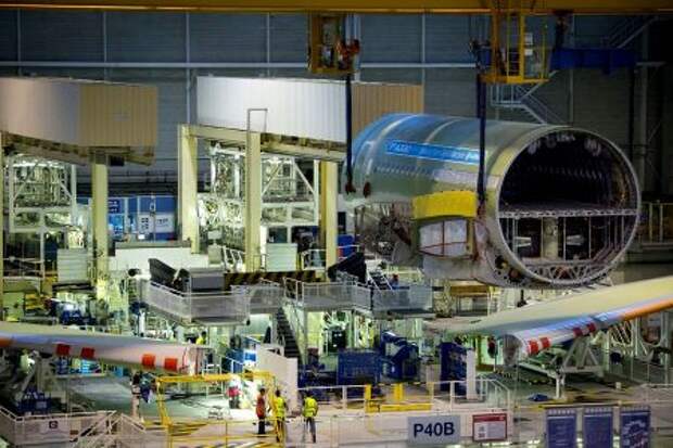 Сборочная линия Airbus A330neo в Тулузе