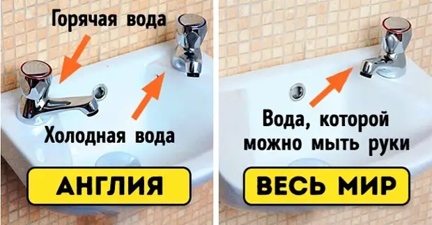 Вот почему в Англии два отдельных крана для холодной и горячей воды! | VK