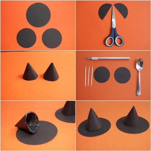 how-to-make-mini-witch-hats-paper-toothpicks-halloween-decor