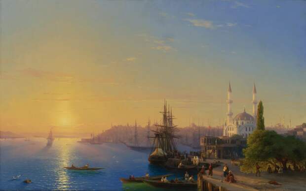 Vid-Konstantinopolya-i-Bosfora.-1856