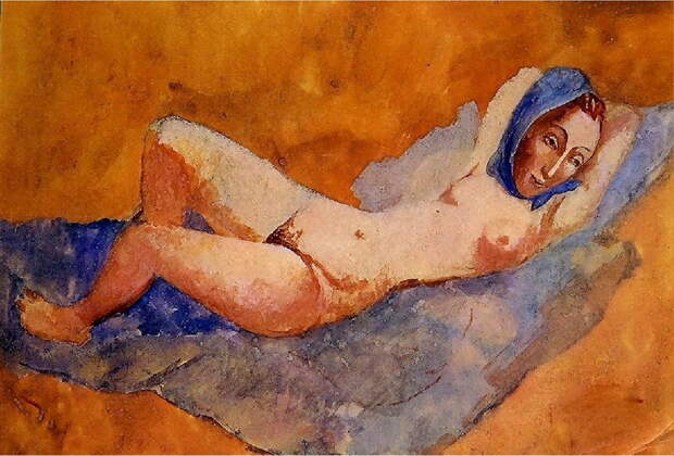 Пабло Пикассо. Лежащая обнаженная (Фернанда). 1906 год
