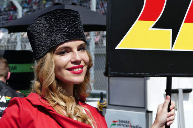 Девушки с  российского этапа Формулы-1 грид-герлс, девушки, формула 1