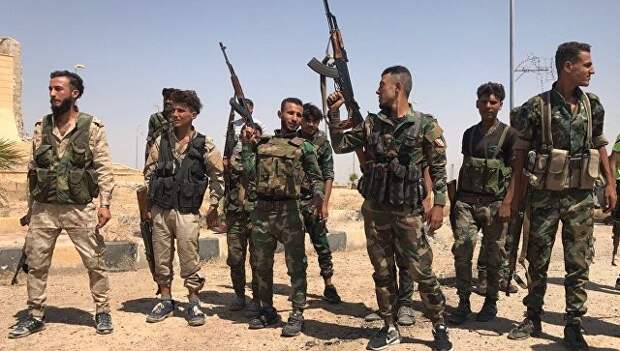 Сирийская армия на юге Дейр-эз-Зора