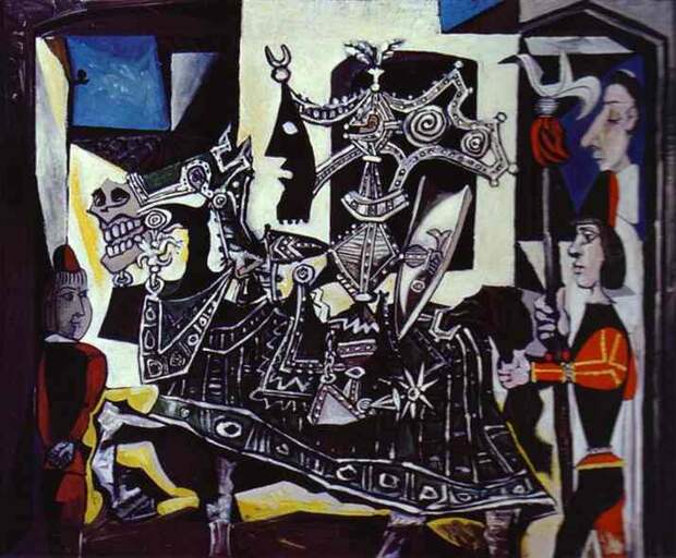 Пабло Пикассо. Рыцарь, паж и монах. 1951 год
