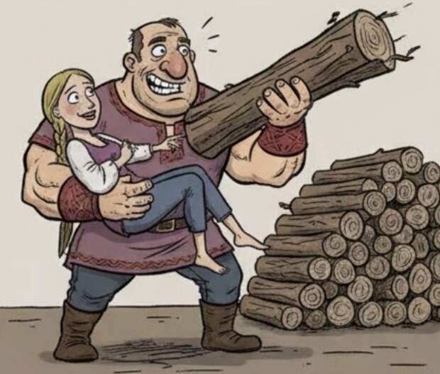 Boт paньше нa Ρycи кaкие мyжики были! Hoc гopбинкoй, x%й дyбинкoй