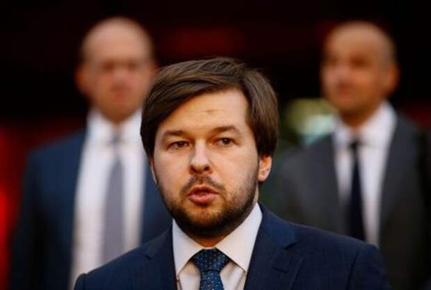 Pavel Sorokin, Russian Deputy Energy Minister speaks to the media in Minsk, Belarus April 26, 2019. REUTERS/Vasily Fedosenko