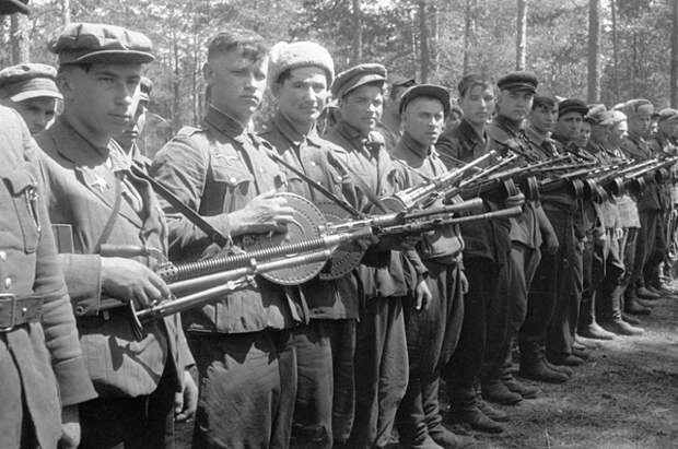 Партизанское соединение Сидора Ковпака. Киевская область. Украина.