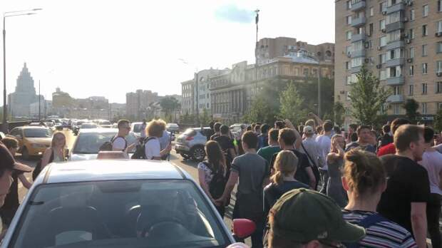 В Москве вчера прошел очередной несанкционированный митинг «оппозиции»