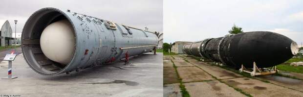 УР-100Н УТТХ («Стилет») и Р-36М2 («Сатана»)