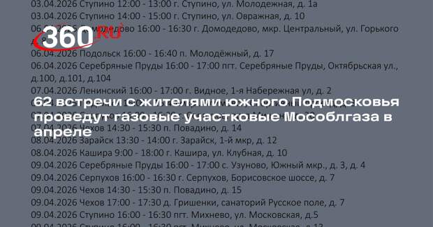 Жителям нескольких городов Подмосковья проведут лекции о газовой безопасности
