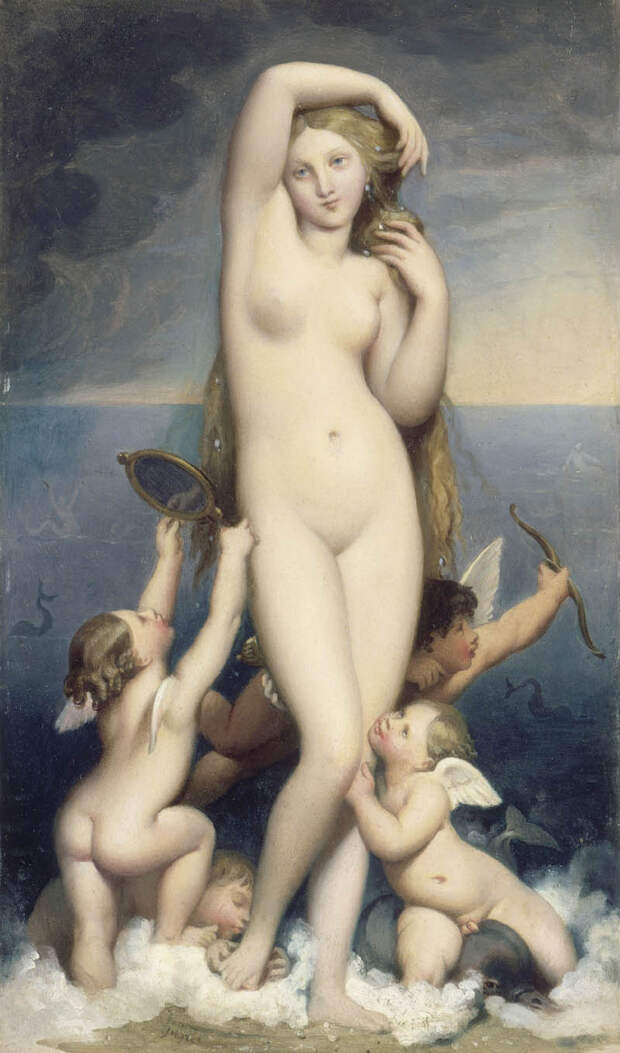 ingres - Venus Anadyomene. 1848. Oil on canvas. 164 cm x 82 cm. Musee Conde, Chantilly, France.jpg
