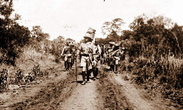 Артиллерийское подразделение британского Нигерийского полка, Германская Восточная Африка, январь 1917 года - Всколыхнувшаяся Африка | Warspot.ru