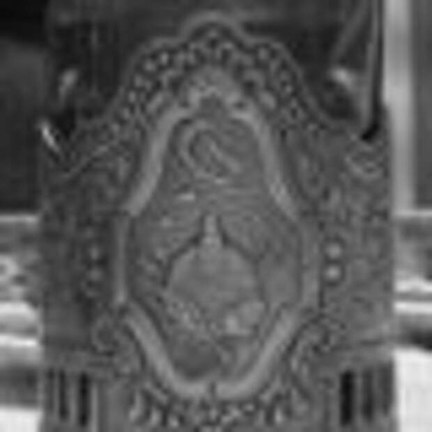 A Soviet-era podstakannik commemorating the space race.