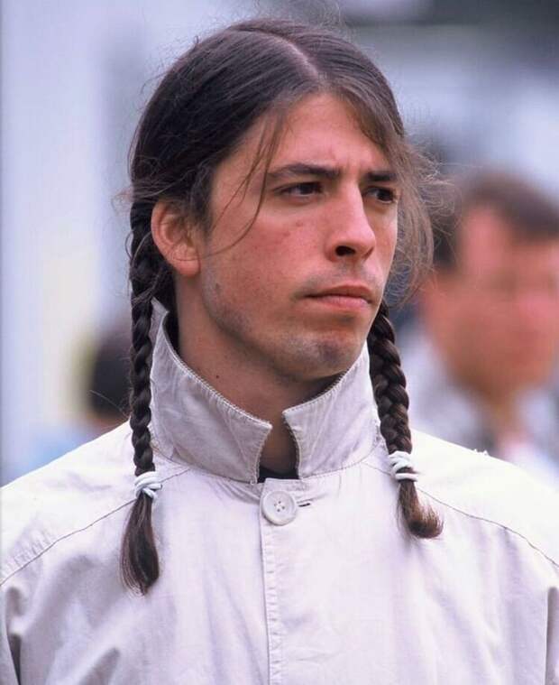 Дэйв Грол и его милые косички, 1996 год Дэйв Грол и его милые косички, 1996 год