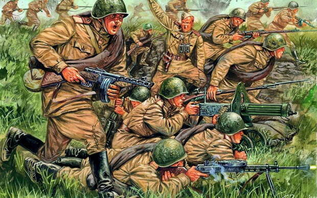 Военные картины Giuseppe Rava